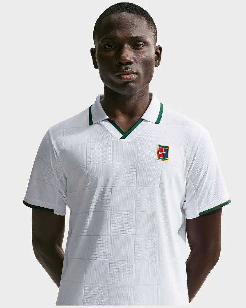 Nike Court Slam Dri-FIT ADV-Tennis-Poloshirt (Herren) - Weiß Weiß