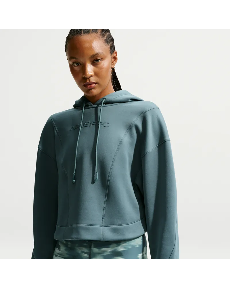 Nike Pro Therma-FIT Damen-Hoodie - Grau Grau