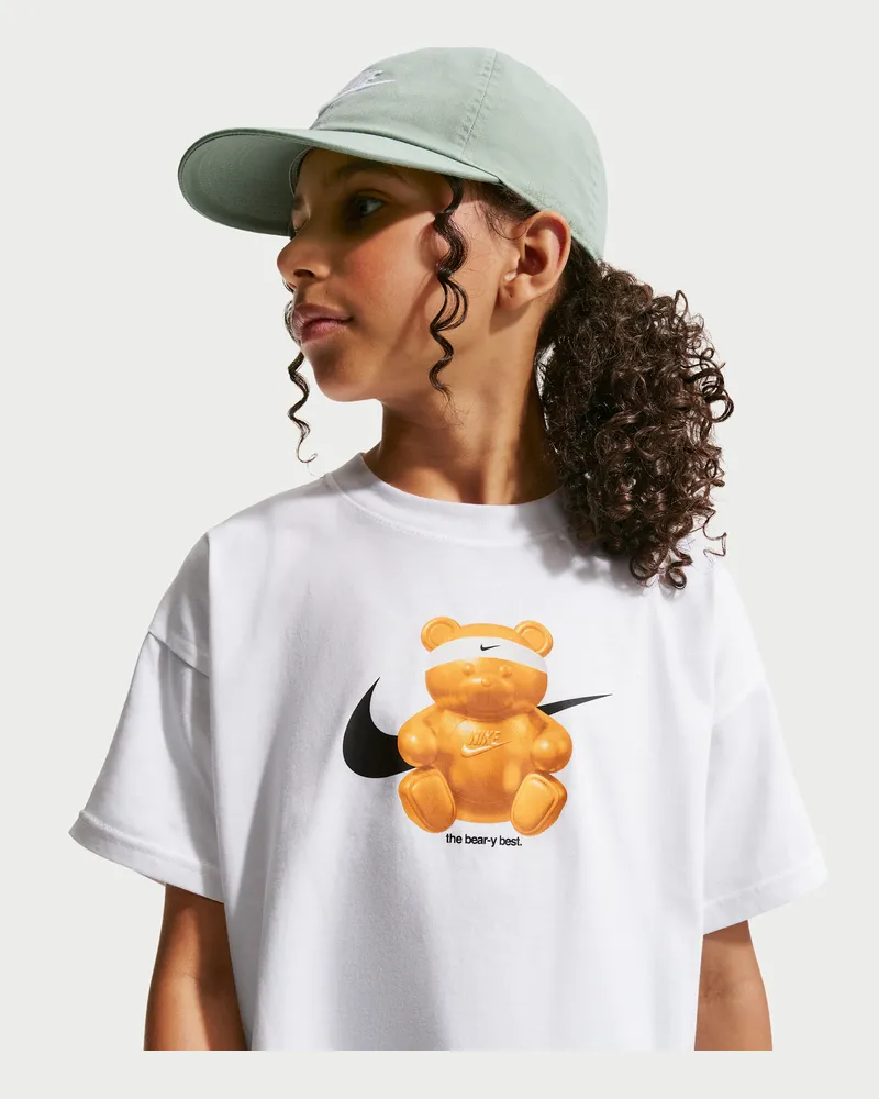 Nike Boxy­T-Shirt für ältere Kinder - Weiß Weiß