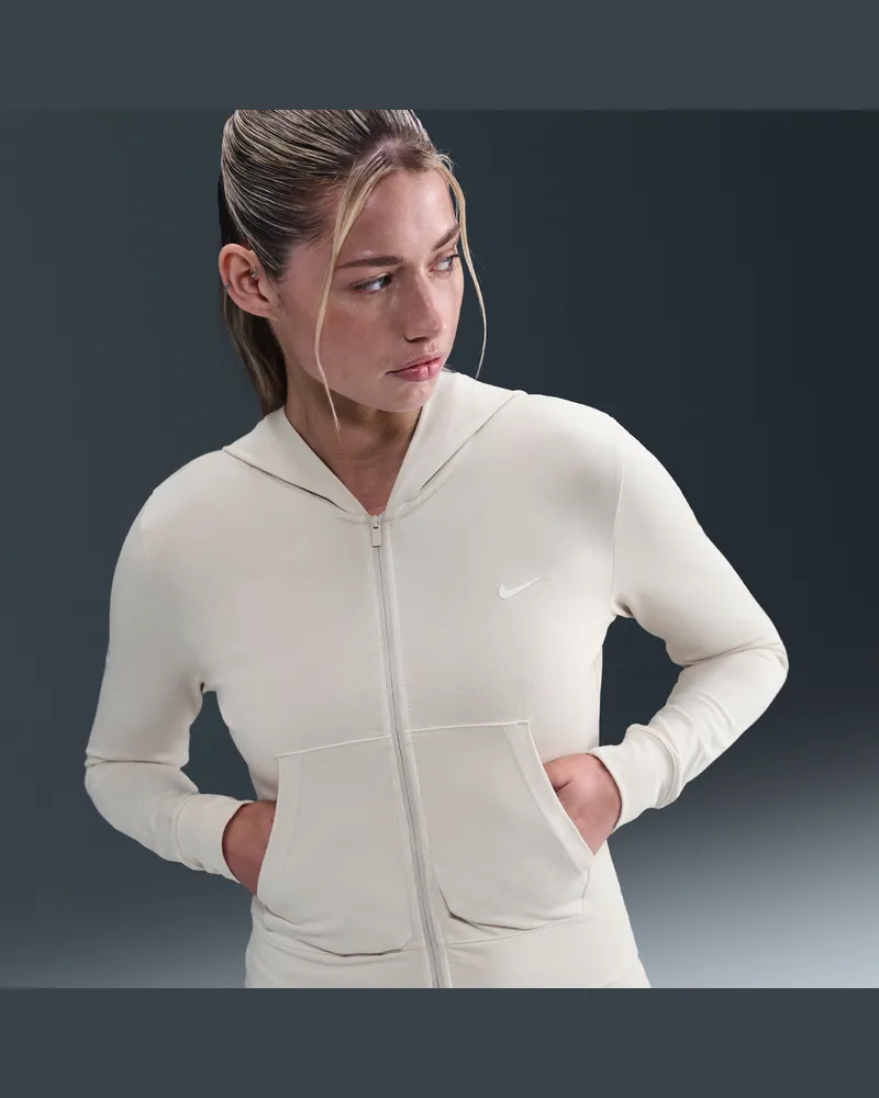 Nike Sportswear Longsleeve mit Kapuze und durchgehendem Reißverschluss (Damen) - Braun Braun