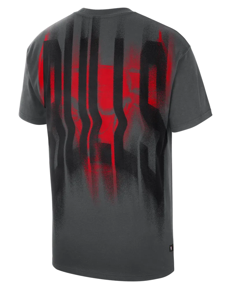 Nike Chicago Bulls  Pregame-Basketball-T-Shirt (Herren) - Schwarz Schwarz