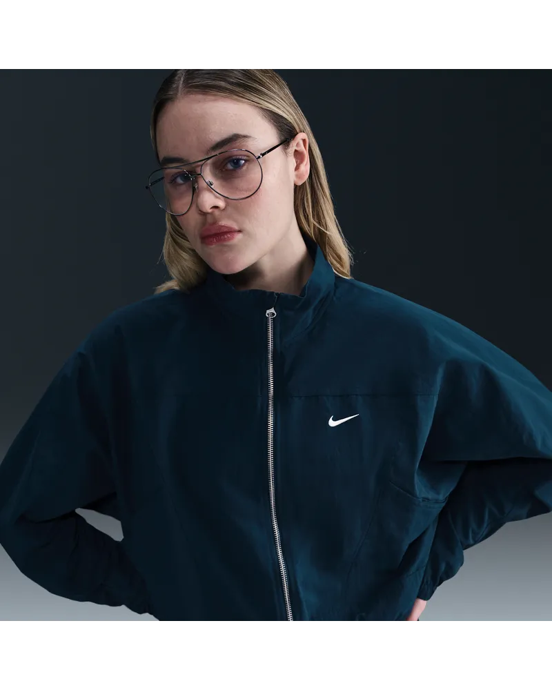 Nike Everything Wovens Repel-Jacke im Oversize-Look mit UV-Schutz (Damen) - Blau Blau