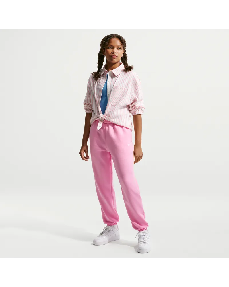 Nike Studio Fleece lockere Hose (Mädchen) - Pink Pink