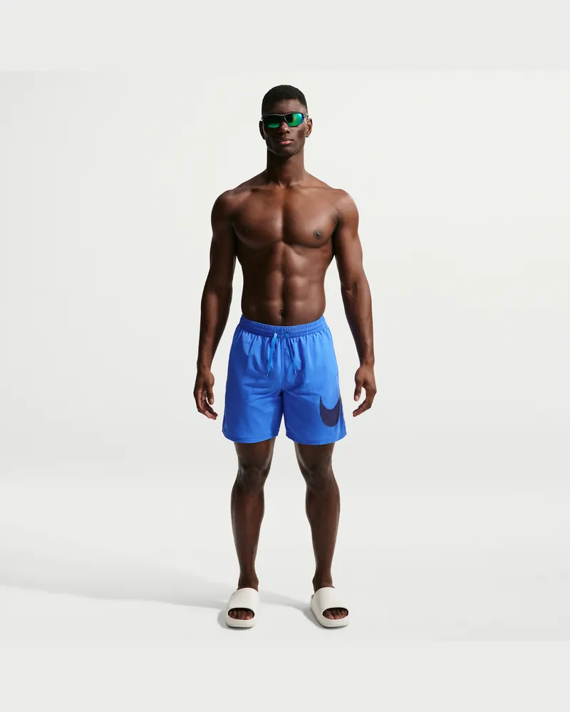Nike Swim Breaker vollständig gefütterte Volley-Shorts für Herren (ca. 18 cm) - Blau Blau