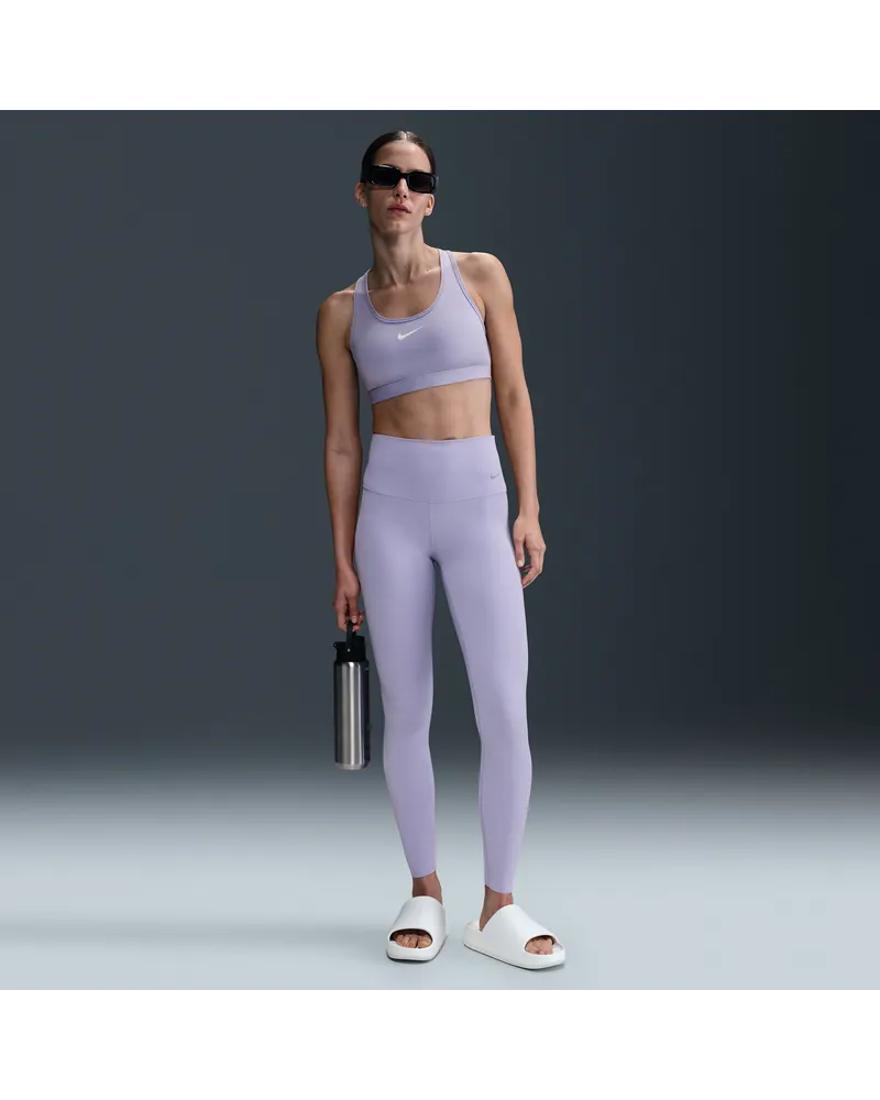 Nike Zenvy Leggings in voller Länge mit hohem Bund (Damen) - Lila Lila