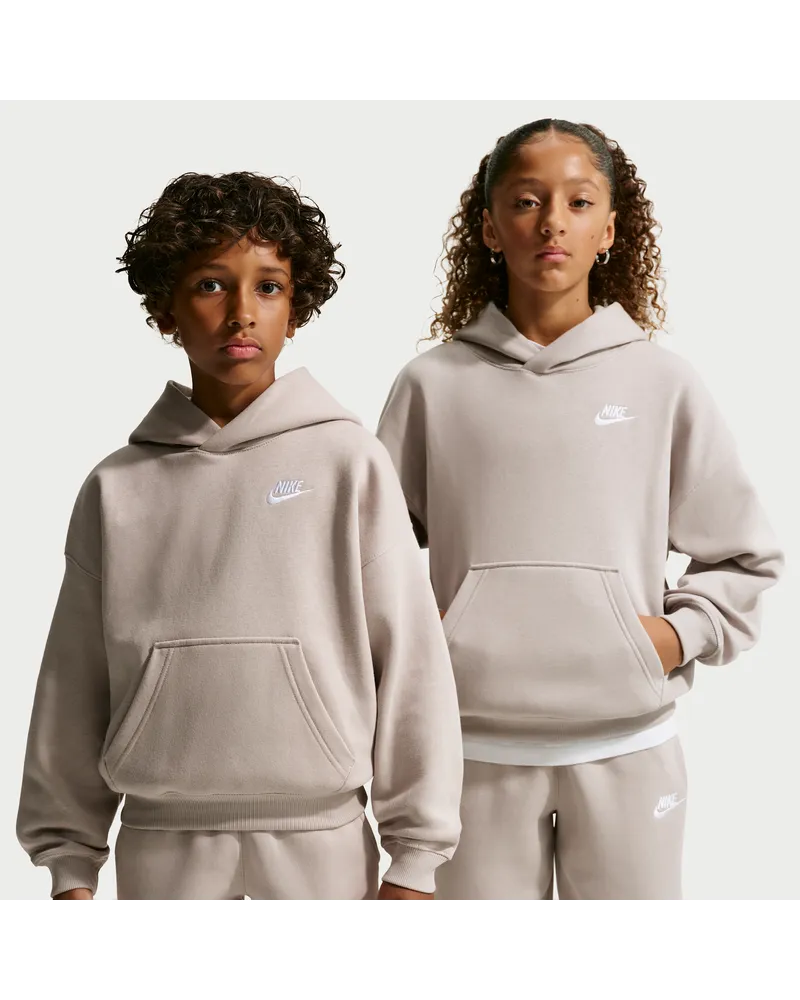 Nike Club Fleece Oversize-Hoodie (ältere Kinder) - Braun Braun