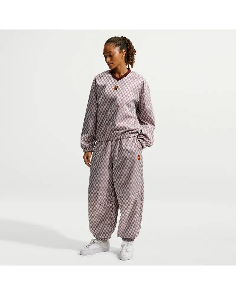 Nike Court Court Collection Tennishose mit mittelhohem Bund und weitem Schnitt (Damen) - Lila Lila