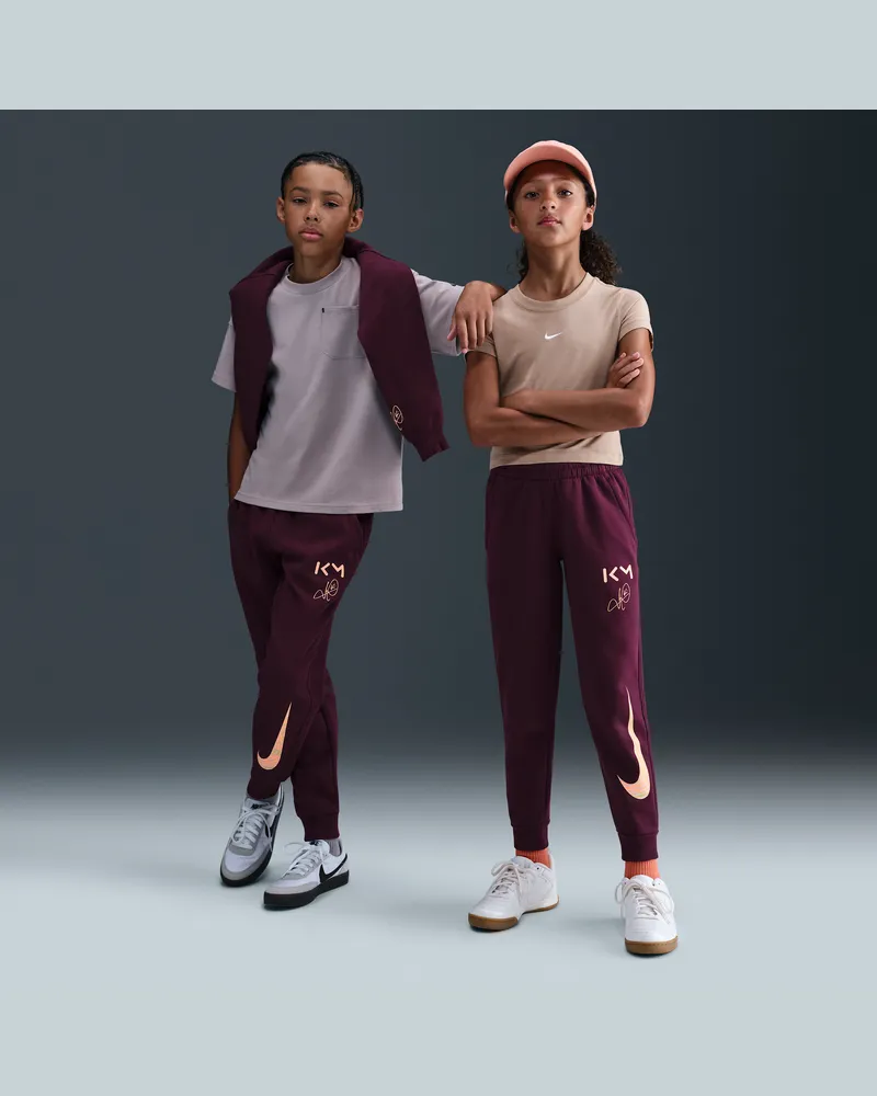 Nike Kylian Mbappé Club Fleece Fußball-Jogger (ältere Kinder) - Rot Rot