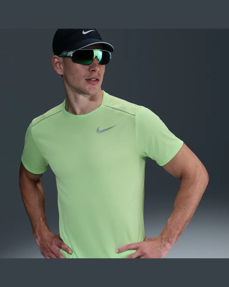 Nike Miler Kurzarm-Laufoberteil für Herren - Grün Grün