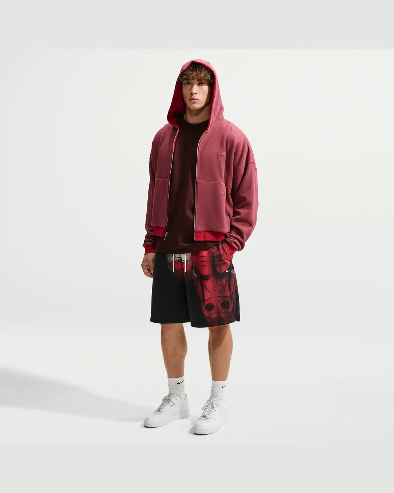Nike Chicago Bulls Standard Issue  Fleece-Basketballshorts für Herren - Schwarz Schwarz