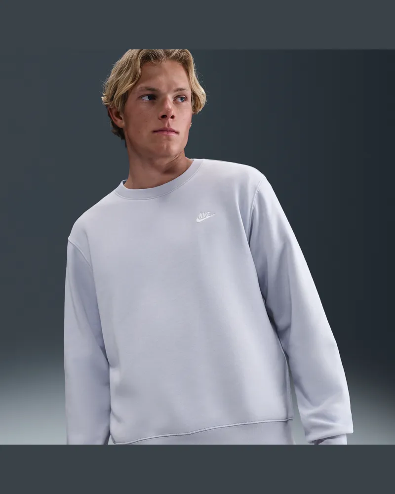 Nike Club Fleece-Rundhalsshirt (Herren) - Grau Grau