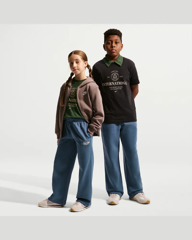 Nike Club Fleece Hose mit offenem Saum (ältere Kinder) - Blau Blau