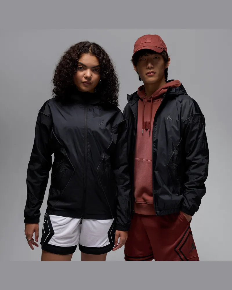 Jordan Brooklyn Draft-Jacke mit Kapuze (Herren) - Schwarz Schwarz
