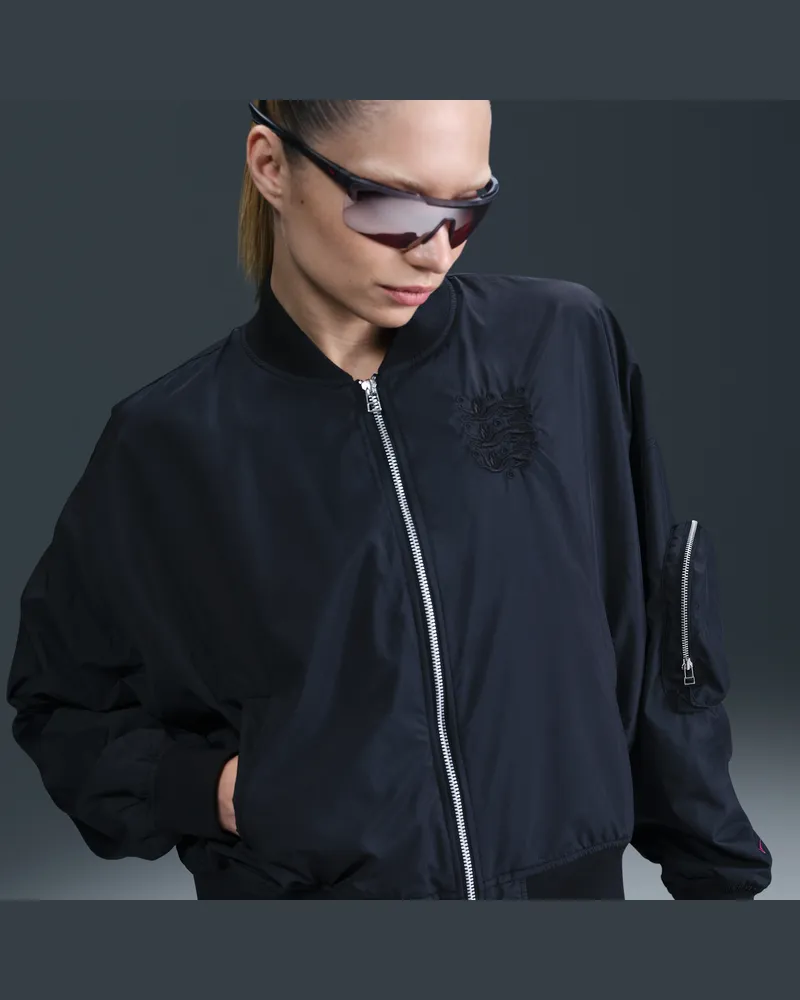 Nike England Essential  Football Bomberjacke im Oversize-Look (Damen) - Schwarz Schwarz