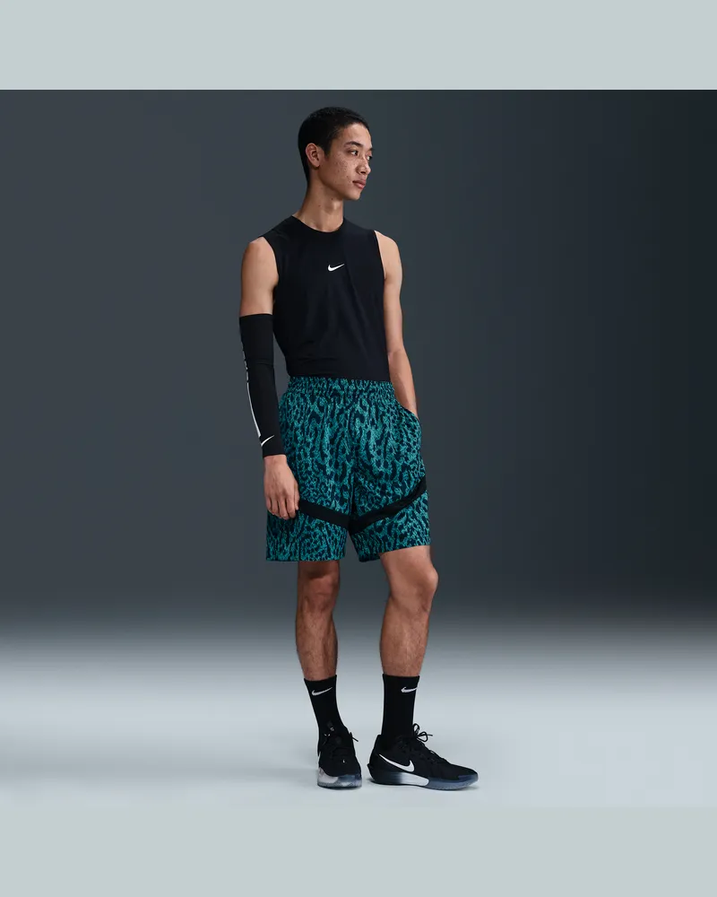 Nike Icon Dri-FIT Basketballshorts für Herren (ca. 20,5 cm) - Grün Grün