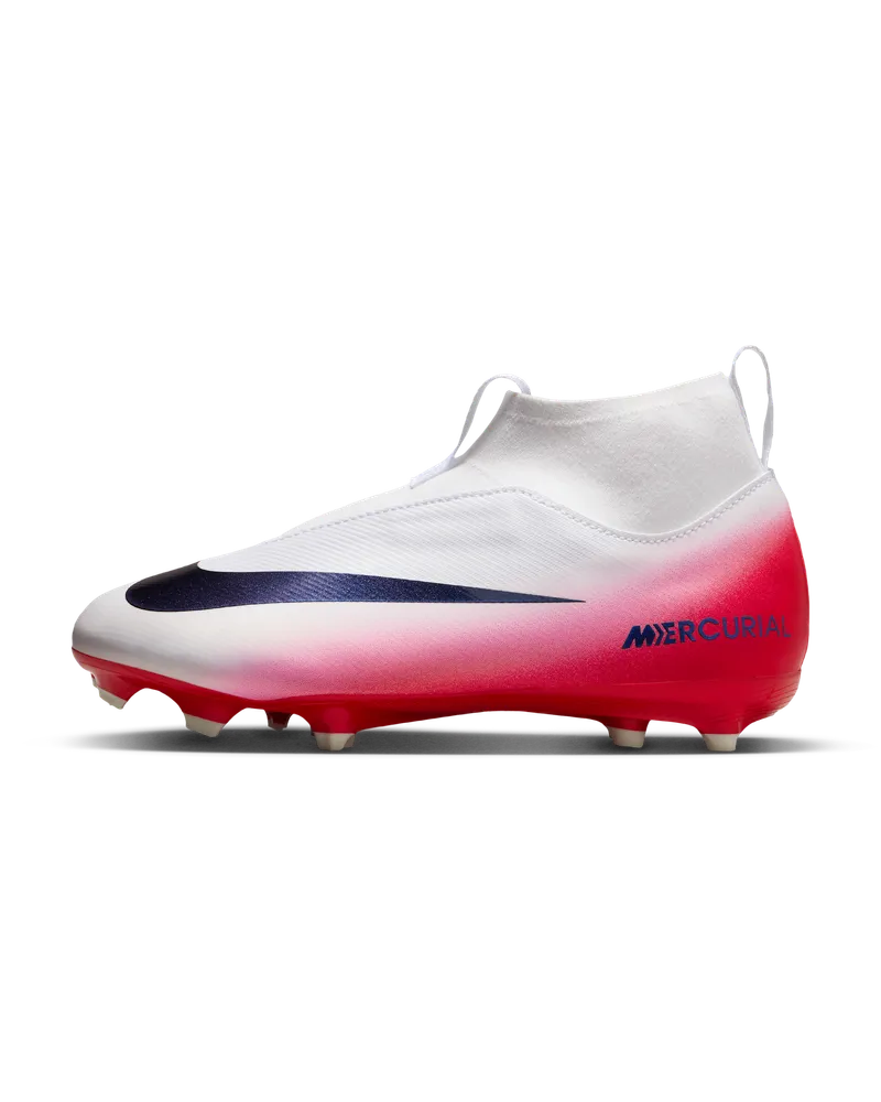 Nike Jr. Mercurial Superfly 10 Academy LV8 High-Top-Fußballschuh für verschiedene Böden (jüngere/ältere Kinder) - Rot Rot