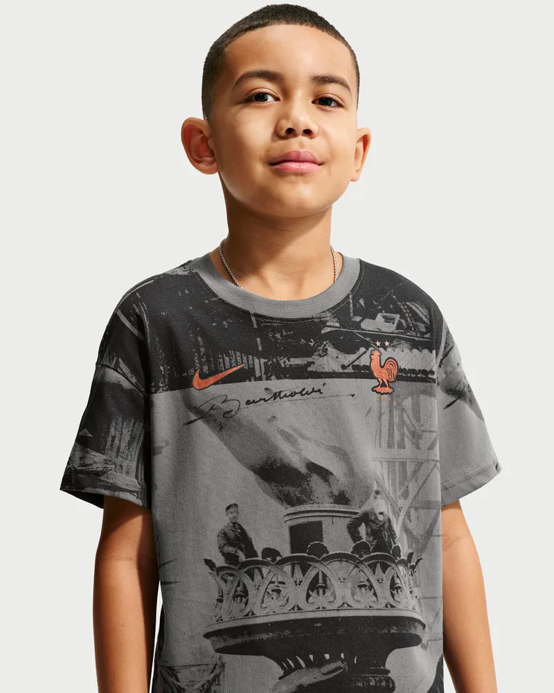 Nike FFF Fußball-T-Shirt für ältere Kinder - Grau Grau