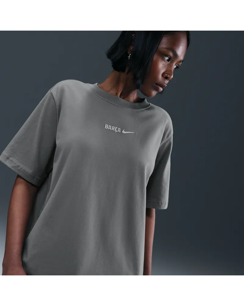 Nike FC Barcelona  Fußball-T-Shirt für Damen - Grau Grau