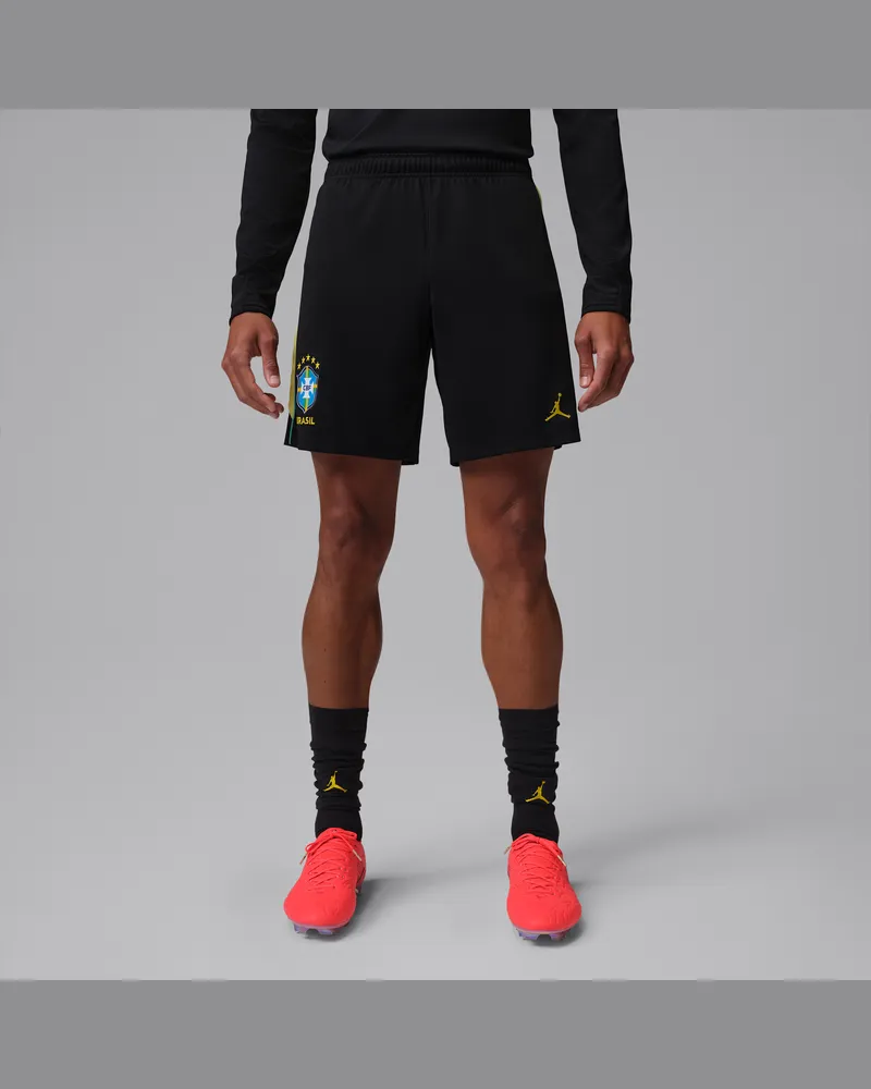 Jordan Brasilien Academy Pro  Dri-FIT Fußballshorts aus Strickmaterial (Herren) - Schwarz Schwarz