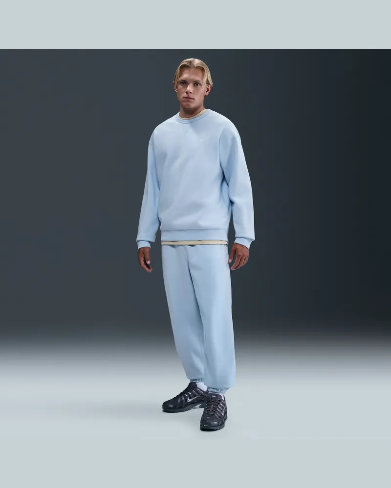 Nike Solo Swoosh Fleece-Hose mit Bündchen (Herren) - Blau Blau