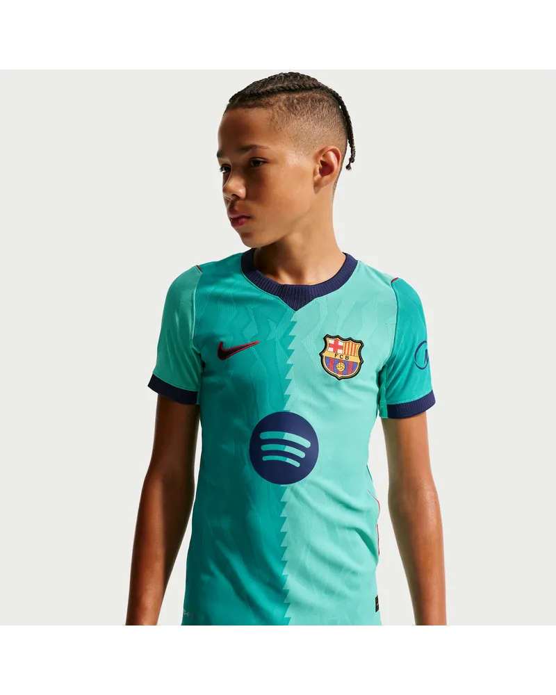Nike FC Barcelona 2026/27 Match Third  Aero-FIT authentisches Fußballtrikot (ältere Kinder) - Grün Grün
