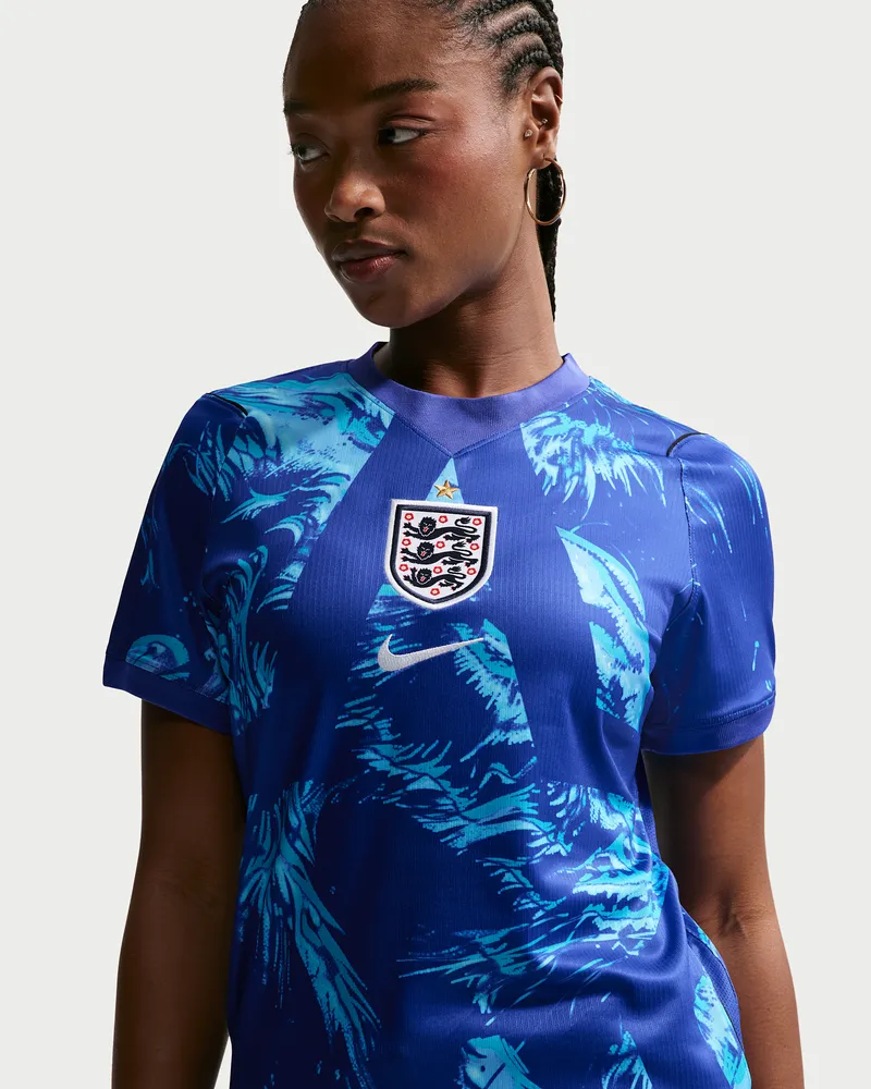 Nike England 2026 Stadion Goalkeeper  Dri-FIT Replika kurzärmliges Fußballtrikot (Herren) - Blau Blau