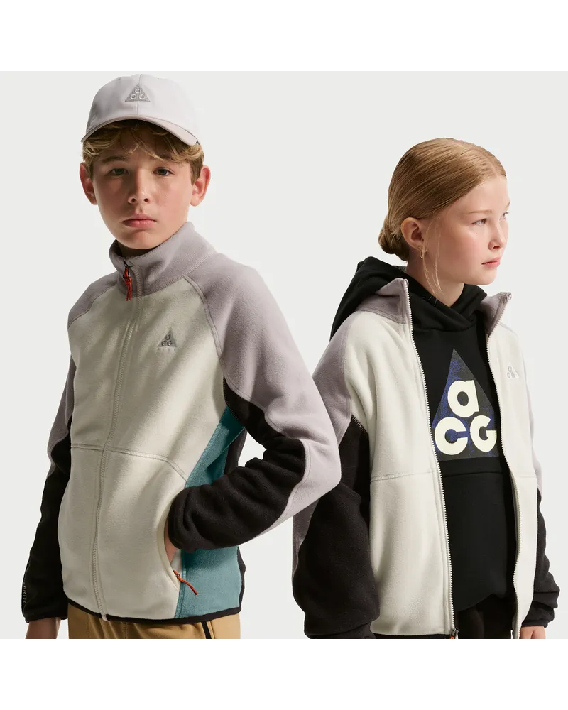 Nike ACG Polar-Fleece-Wanderjacke (ältere Kinder) - Grau Grau