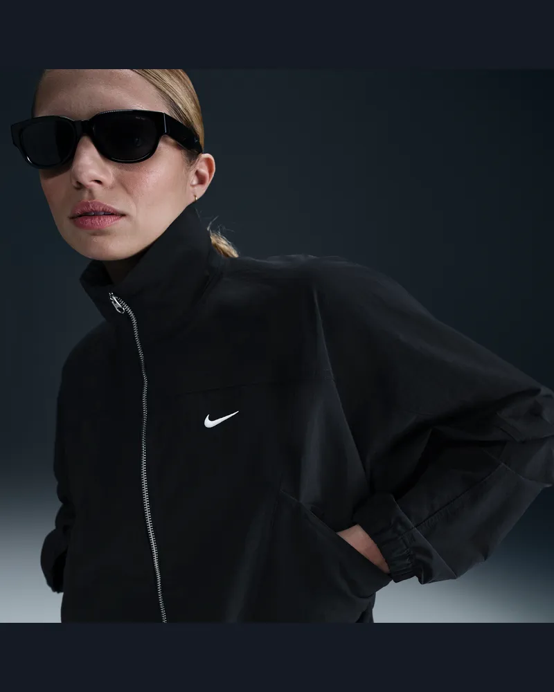 Nike Sportswear Everything Wovens Repel-Jacke im Oversize-Look mit UV-Schutz (Damen) - Schwarz Schwarz