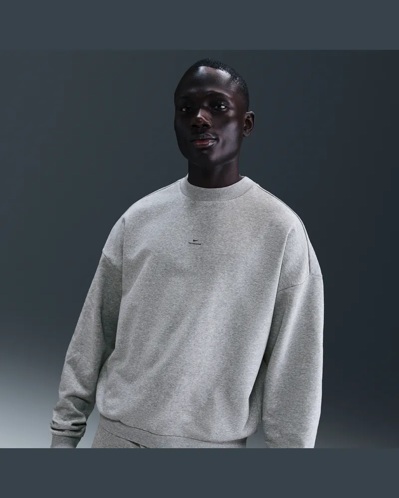 Nike Standard Issue Therma-FIT-Basketball-Oberteil mit Rundhalsausschnitt (Herren) - Grau Grau