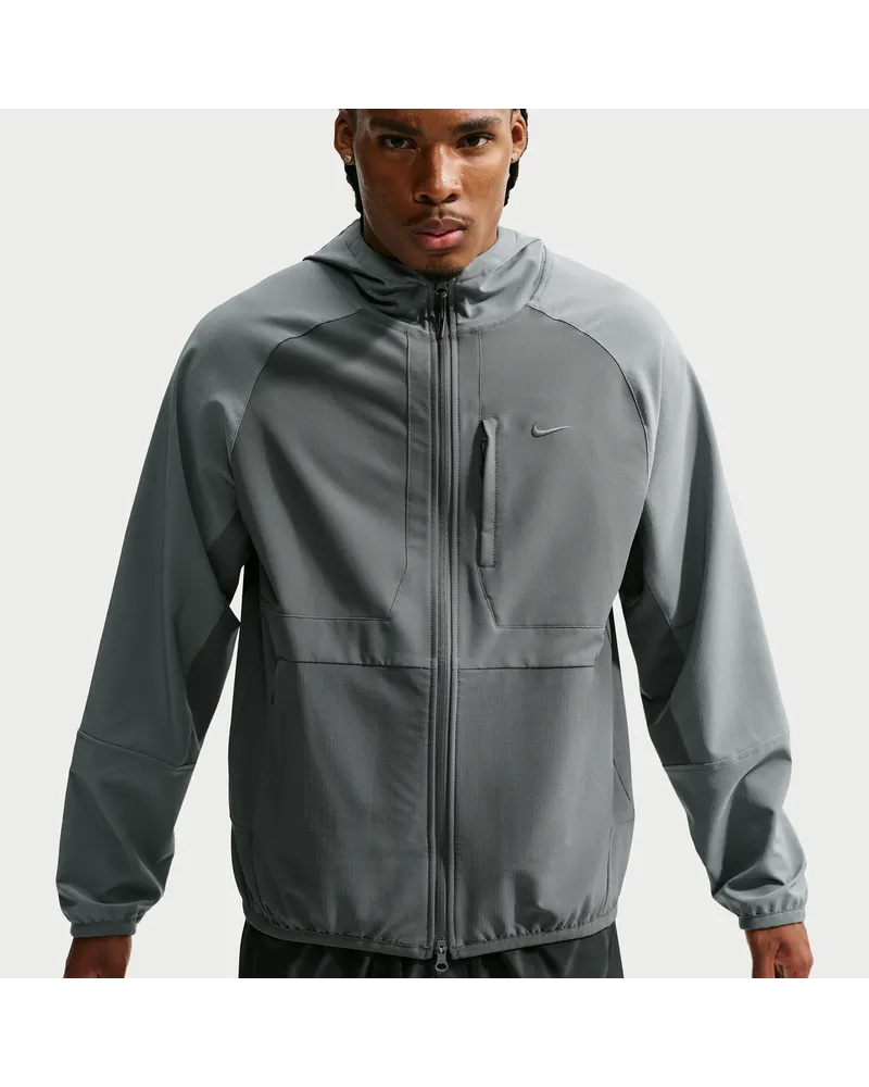 Nike Unlimited vielseitige Repel-Jacke (Herren) - Grau Grau