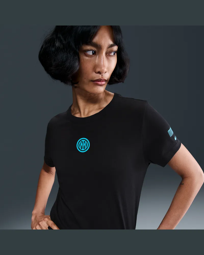 Nike Inter Mailand  Fußball-T-Shirt (Damen) - Schwarz Schwarz