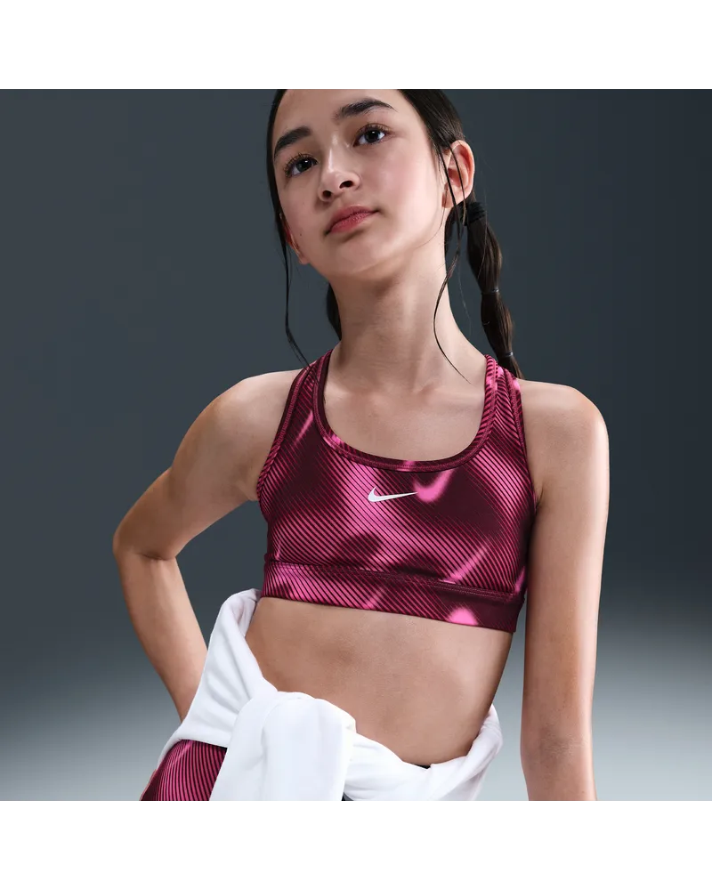 Nike Pro Swoosh Sport-BH (ältere Kinder) (Mädchen) - Lila Lila