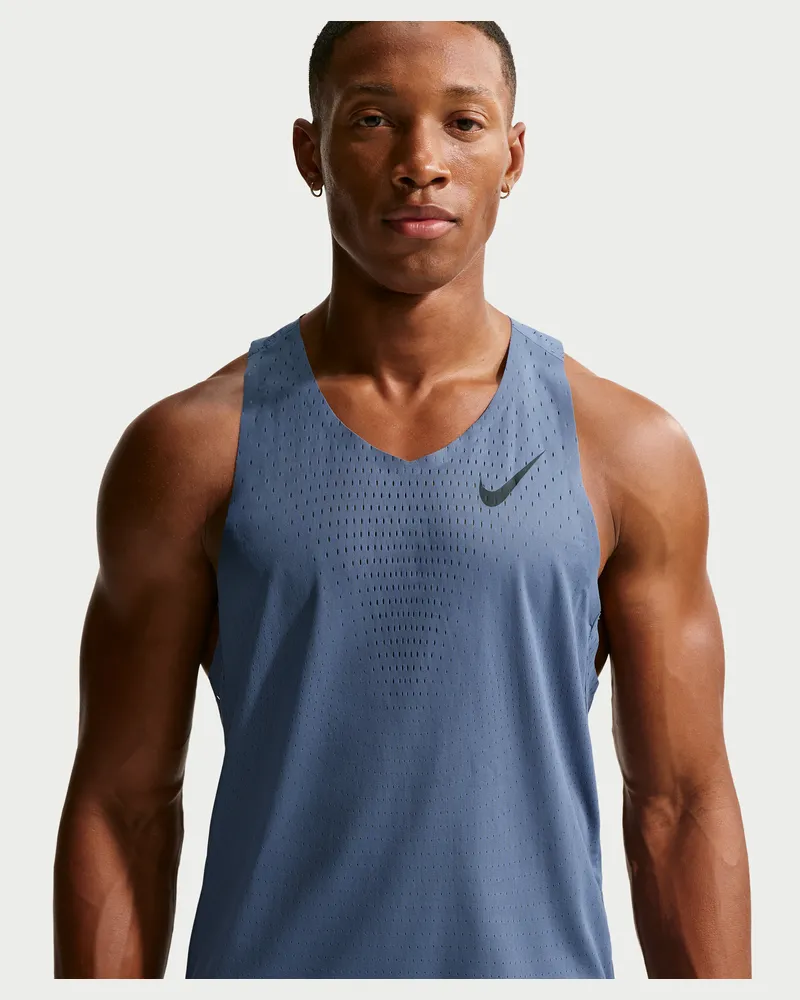 Nike AeroSwift Dri-FIT-ADV-Lauf-Singlet für Herren - Blau Blau
