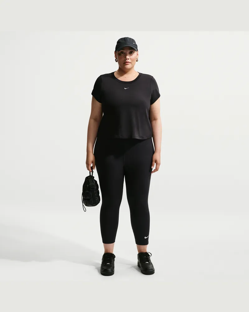 Nike Classic 7/8-Leggings mit hohem Bund für Damen - Schwarz Schwarz