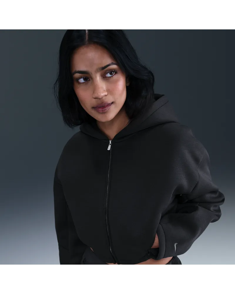Nike Sportswear Damenjacke mit durchgehendem Reißverschluss - Schwarz Schwarz