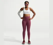 Tempo Lauf-Leggings mit 7/8-Länge und hohem Bund (Damen) - Rot