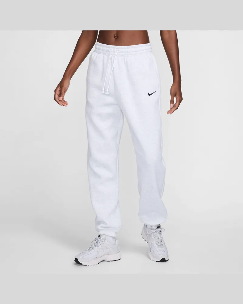 Nike Phoenix Fleece Oversize-Trainingshose mit hohem Taillenbund für Damen - Braun Braun