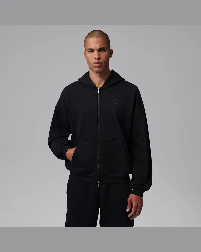 Jordan Brooklyn Oversize-Fleecejacke (Herren) - Schwarz Schwarz