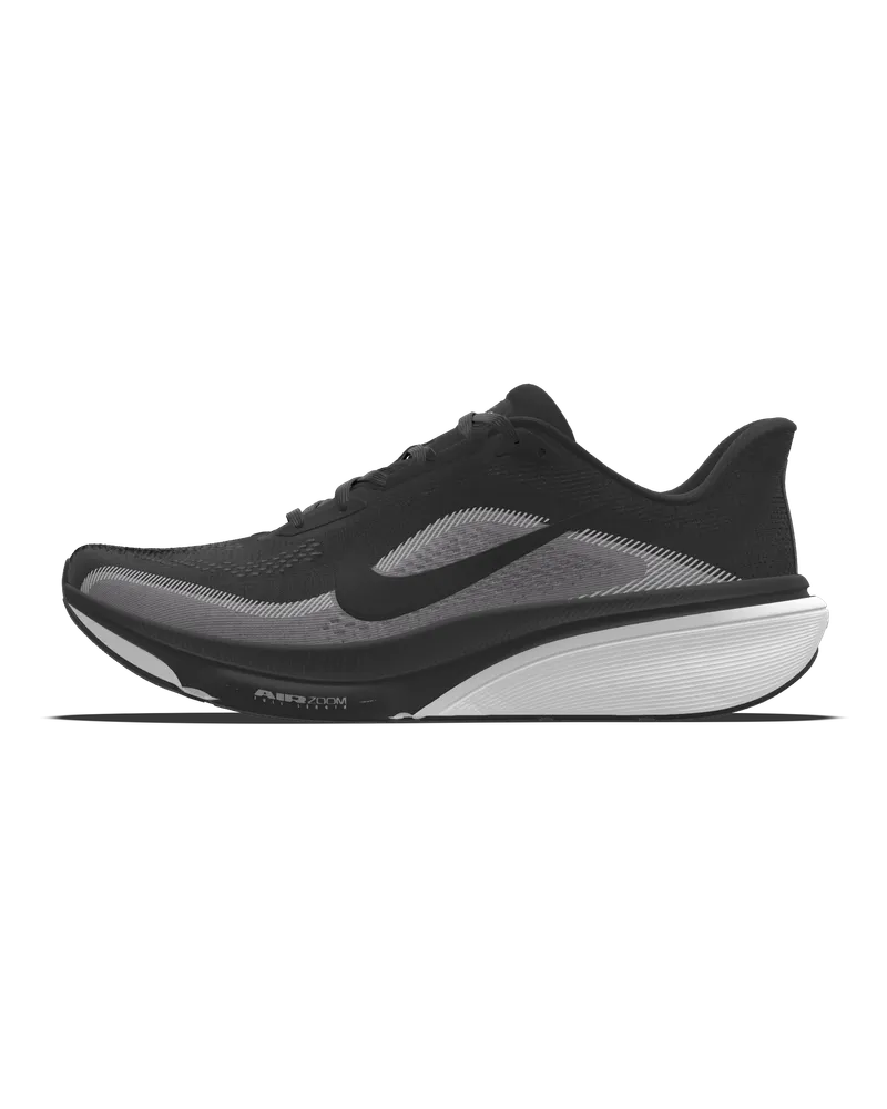 Nike Pegasus 42 By You personalisierbarer Straßenlaufschuh (Damen, weit) - Schwarz Schwarz