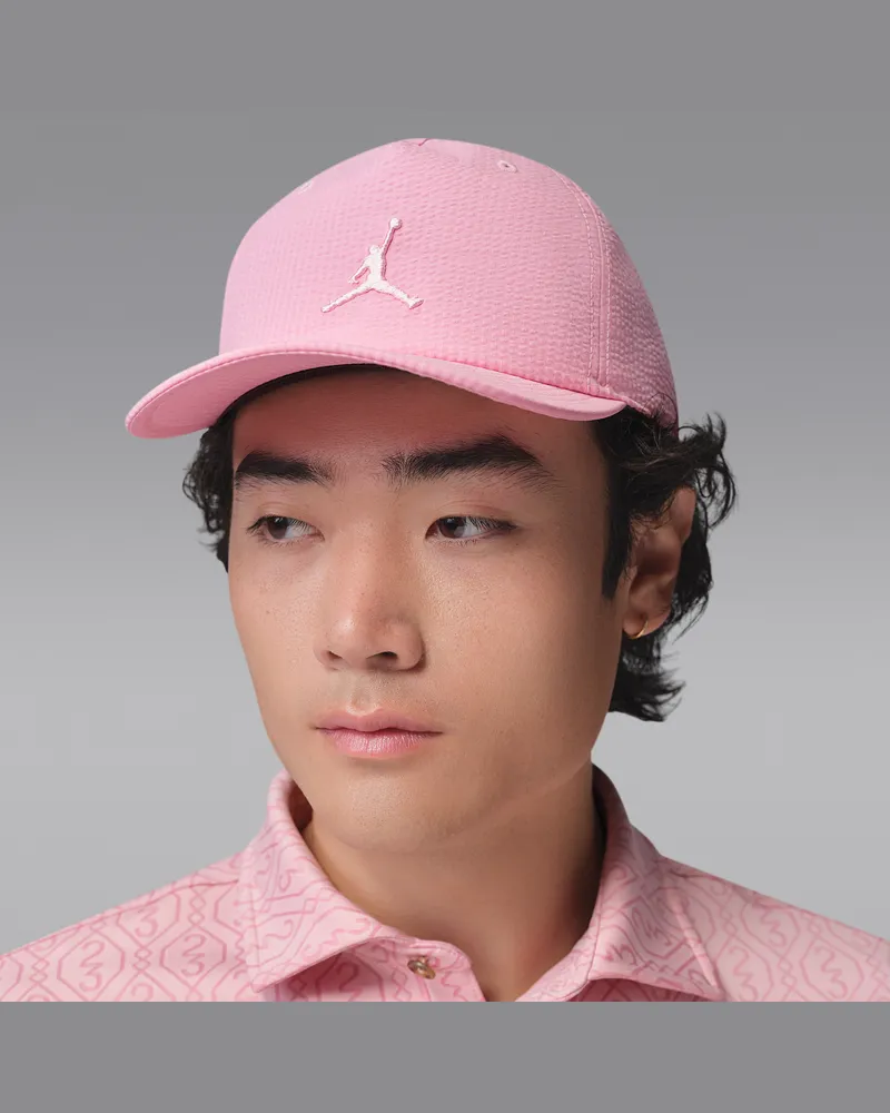 Jordan Pro Unstrukturierte Dri-FIT Golfcap mit flachem Schirm - Pink Pink