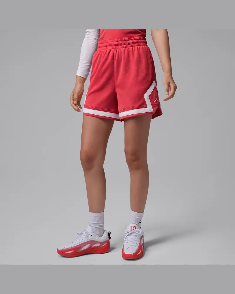 Jordan Sport Diamond Shorts für Damen (ca. 10 cm) - Rot Rot