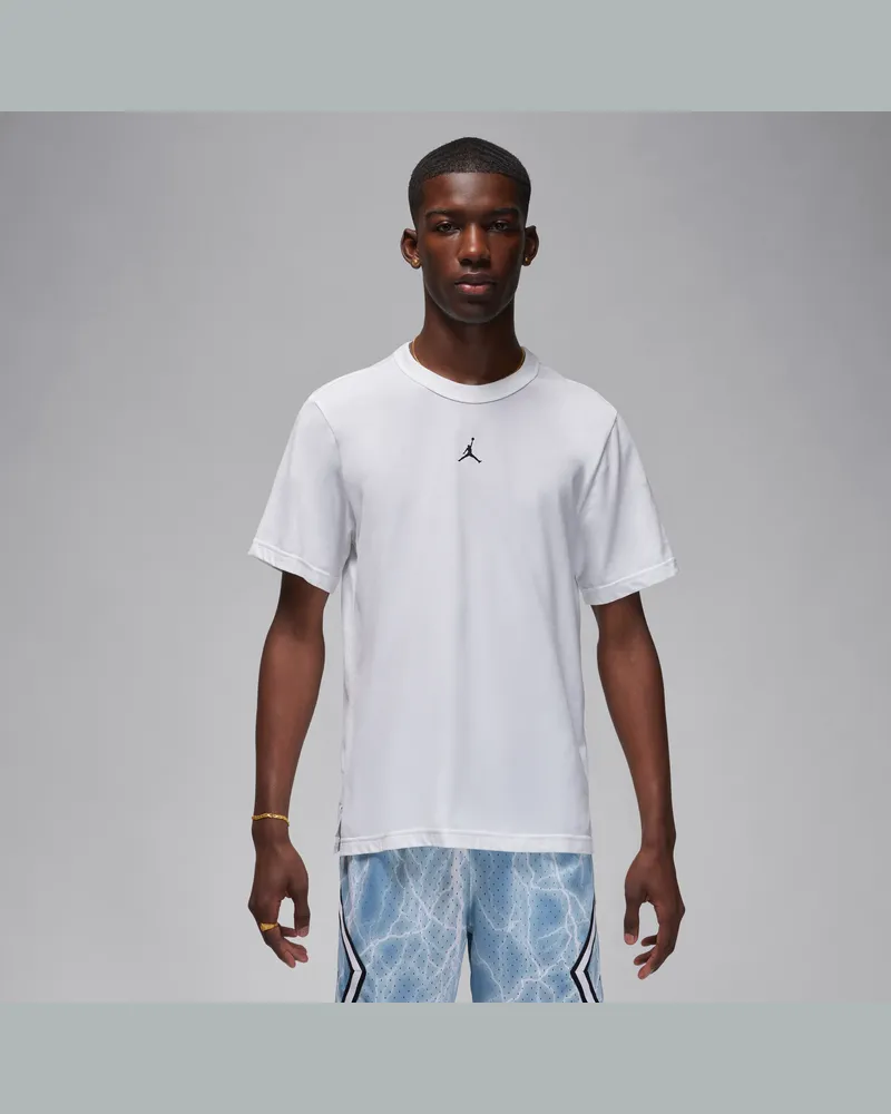 Jordan Sport Dri-FIT Kurzarmshirt für Herren - Weiß Weiß