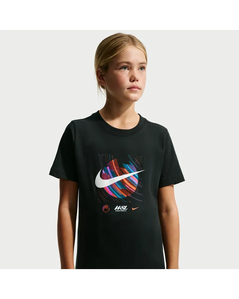 Nike WSL  Baumwoll-Kurzarmshirt (Jugendliche) Nike Baumwoll-Kurzarmshirt (Jugendliche) - Schwarz Schwarz