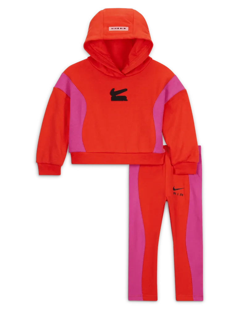Nike Air French Terry Pullover und Leggings Set für Babys (12–24 M) - Rot Rot