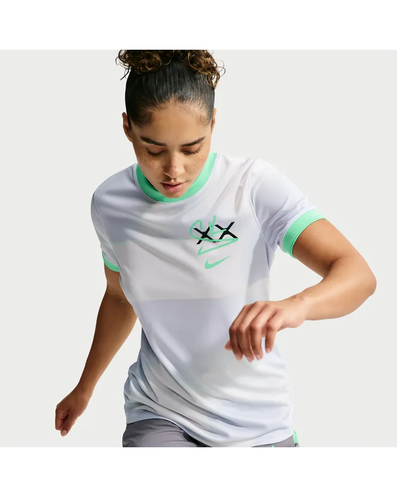 Nike Sam Kerr Dri-FIT Pre-Match Kurzarm-Fußballoberteil (Damen) - Weiß Weiß