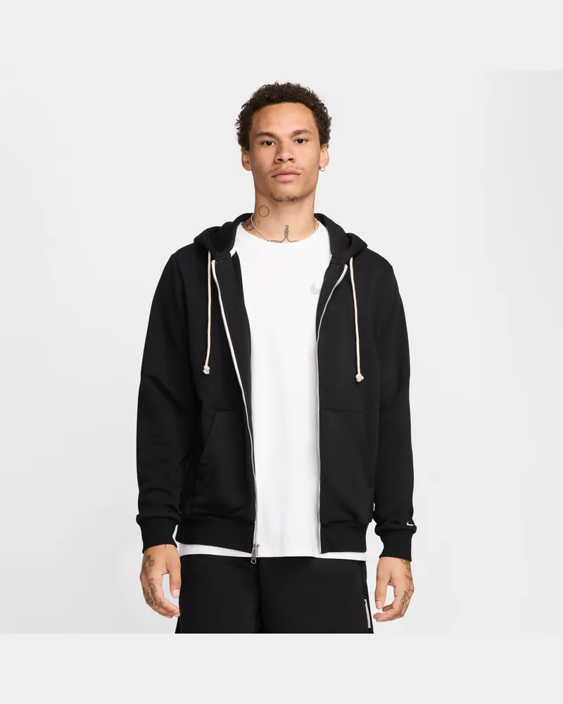 Nike Standard Issue Dri-FIT-Basketball-Hoodie mit durchgehendem Reißverschluss (Herren) - Schwarz Schwarz