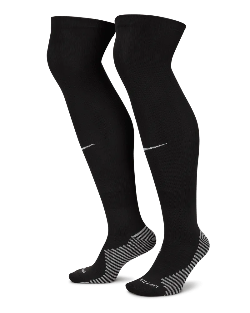 Nike Dri-FIT Strike kniehohe Fußballsocken - Schwarz Schwarz