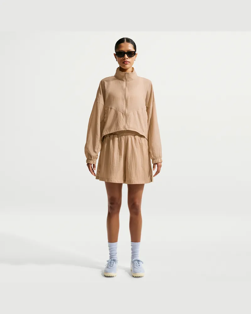 Nike weite, leichte Ripstop-Shorts mit hohem Bund (Damen) - Braun Braun