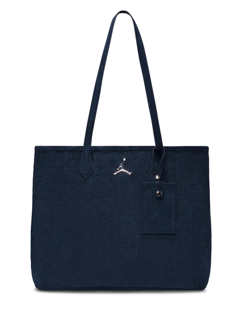 Jordan Monogram Tragetasche aus Wildleder (17 l) - Blau Blau