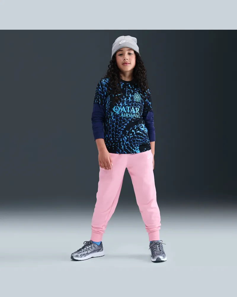 Nike Club Fleece passgenaue Hose mit hohem Taillenbund für ältere Kinder (Mädchen) - Pink Pink